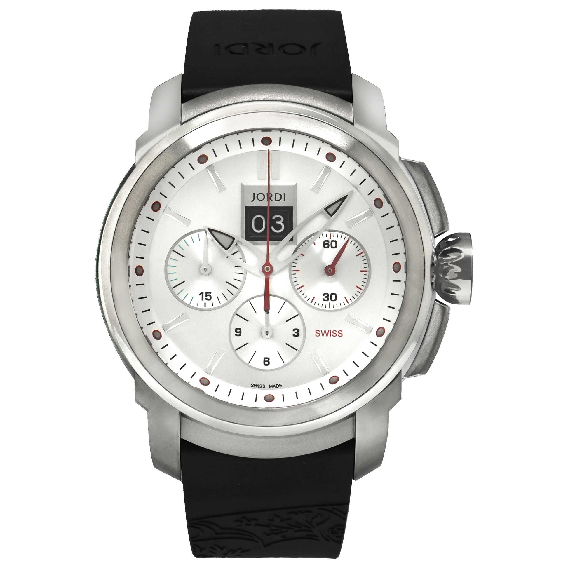 Front view of Michel Jordi Gletsch Men's Automatic Watch SIM-100-05-005-01