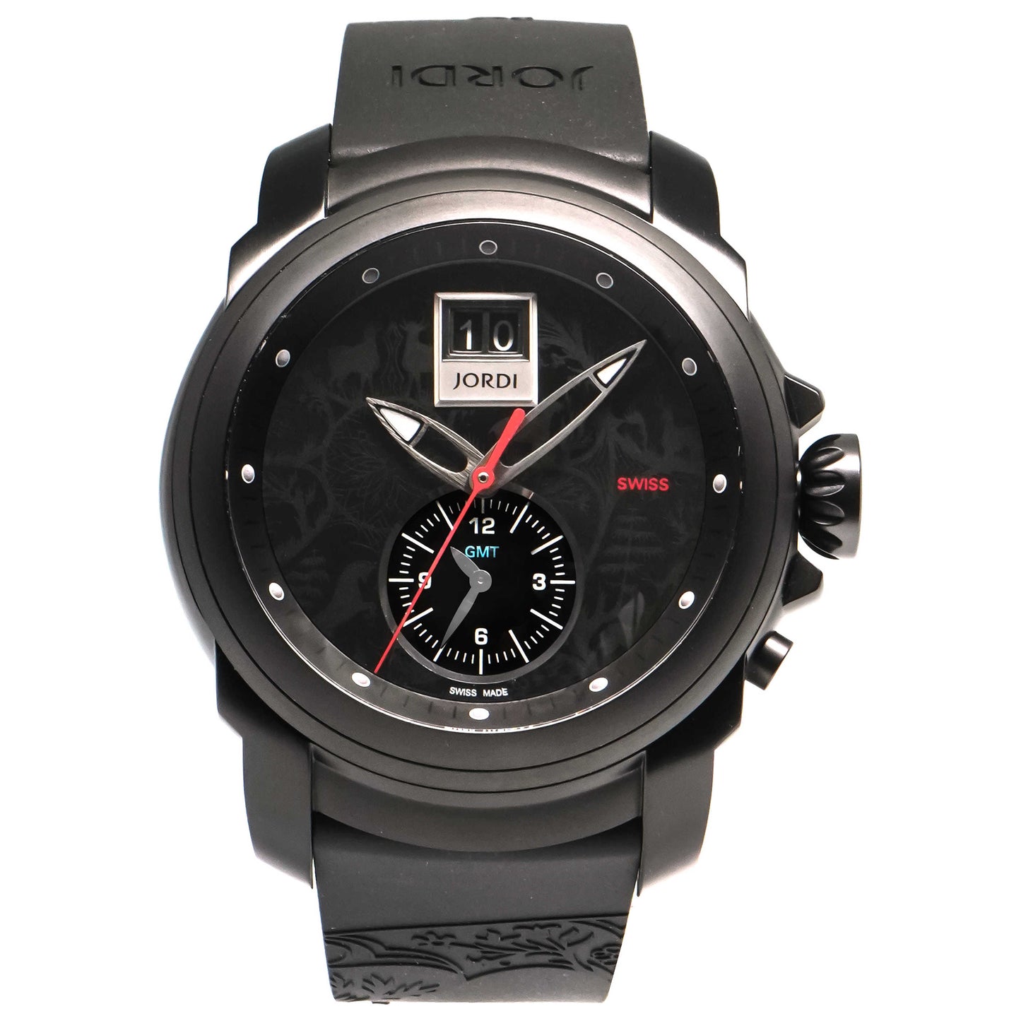 Front view of Michel Jordi Mega Icon Men's Quartz Watch SIM-300-09-001-01