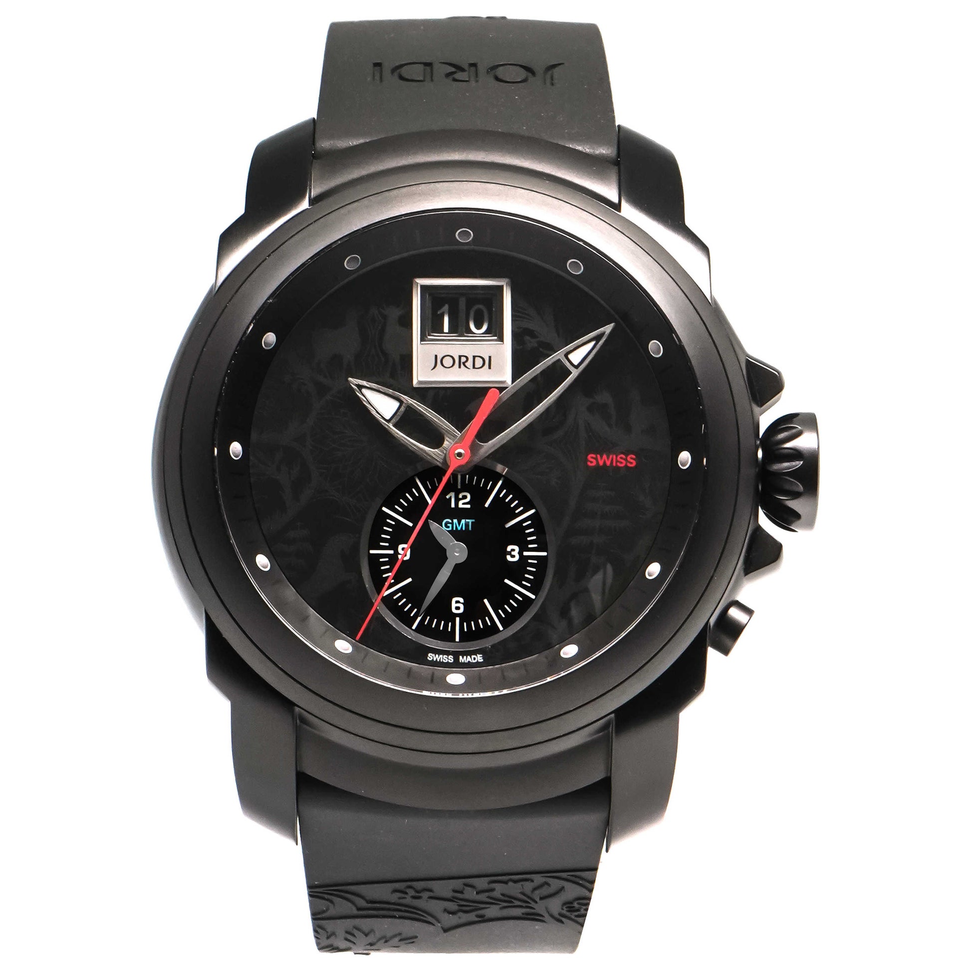 Front view of Michel Jordi Mega Icon Men's Quartz Watch SIM-300-09-001-01
