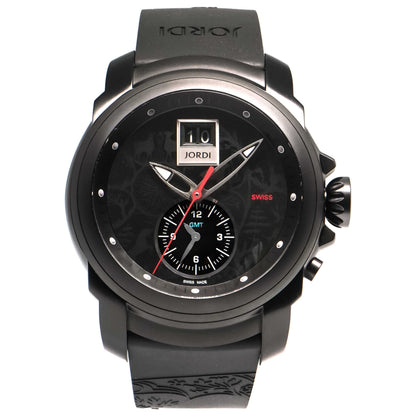Front view of Michel Jordi Mega Icon Men's Quartz Watch SIM-300-09-001-01