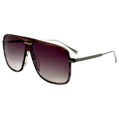 Front view of John Varvatos Men's Sunglasses SJV562-600BRO