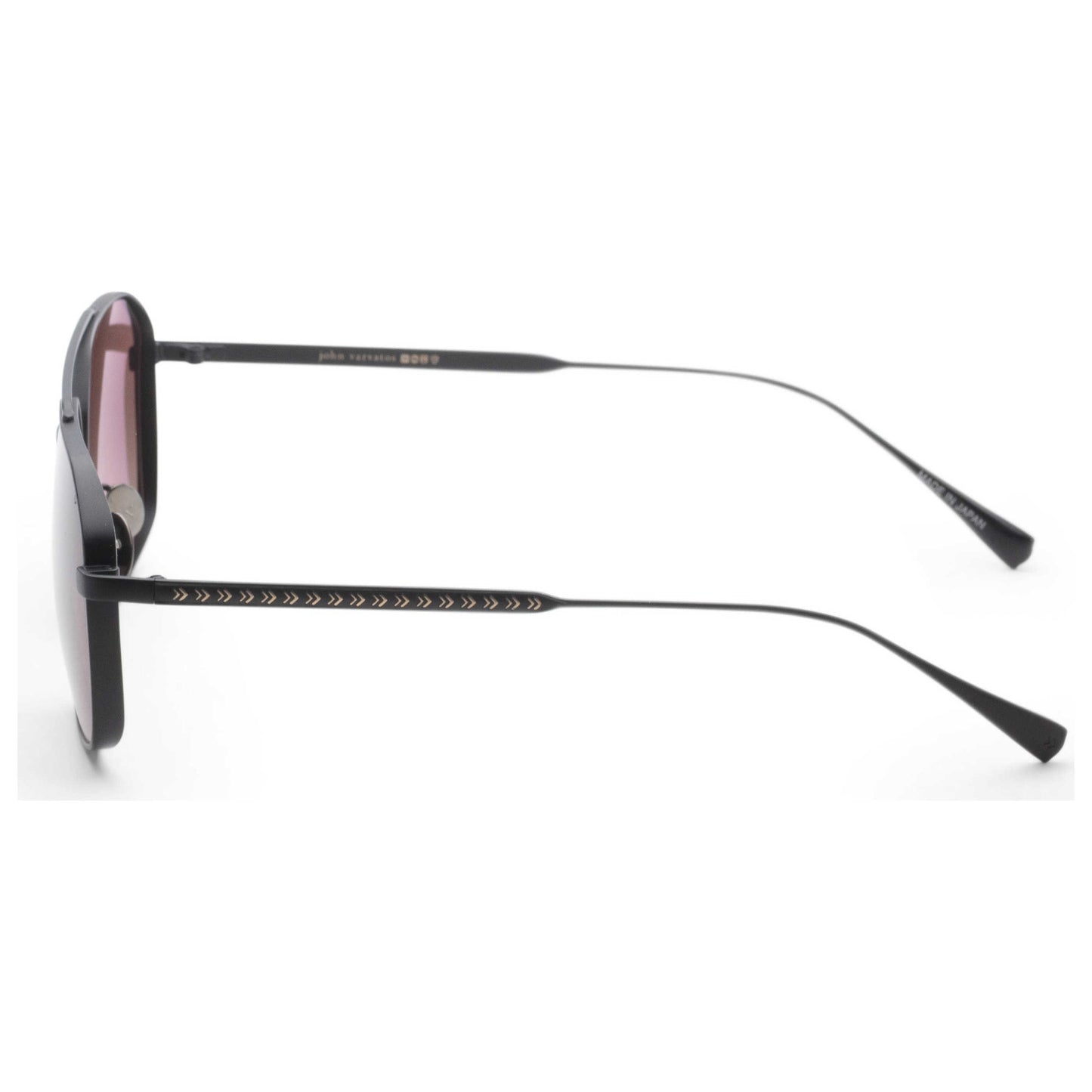 Left view of John Varvatos Men's Sunglasses SJV563580BLA