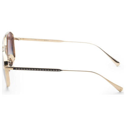 Left view of John Varvatos Men's Sunglasses SJV563580GOL