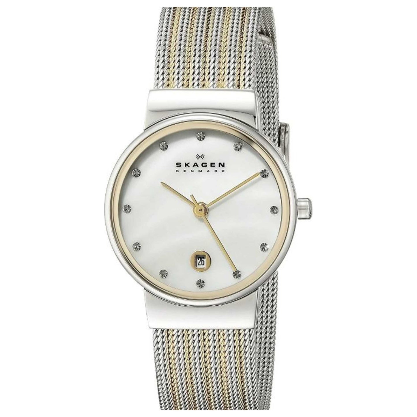 Front view of Skagen Ancher Women's Quartz Watch SK355SSGS