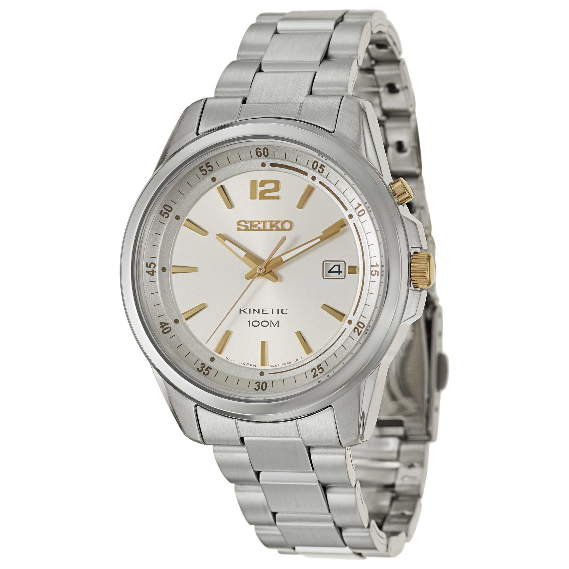 Front view of Seiko Kinetic Men's Kinetic Powered/Autoquartz Watch SKA601
