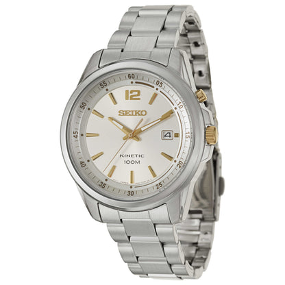 Front view of Seiko Kinetic Men's Kinetic Powered/Autoquartz Watch SKA601