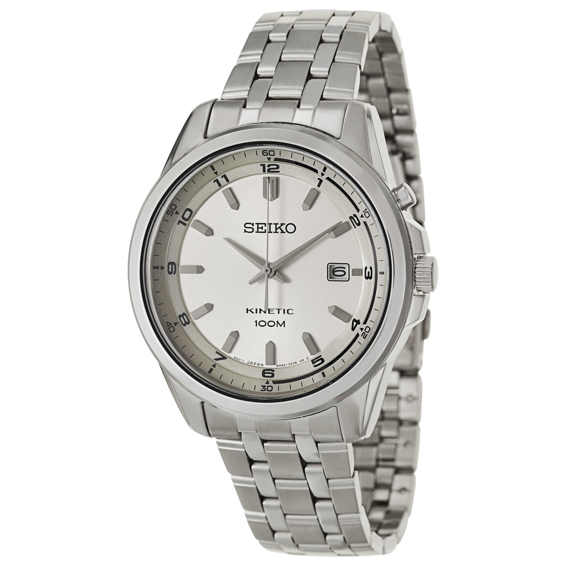 Front view of Seiko Core Men's Kinetic Powered/Autoquartz Watch SKA629