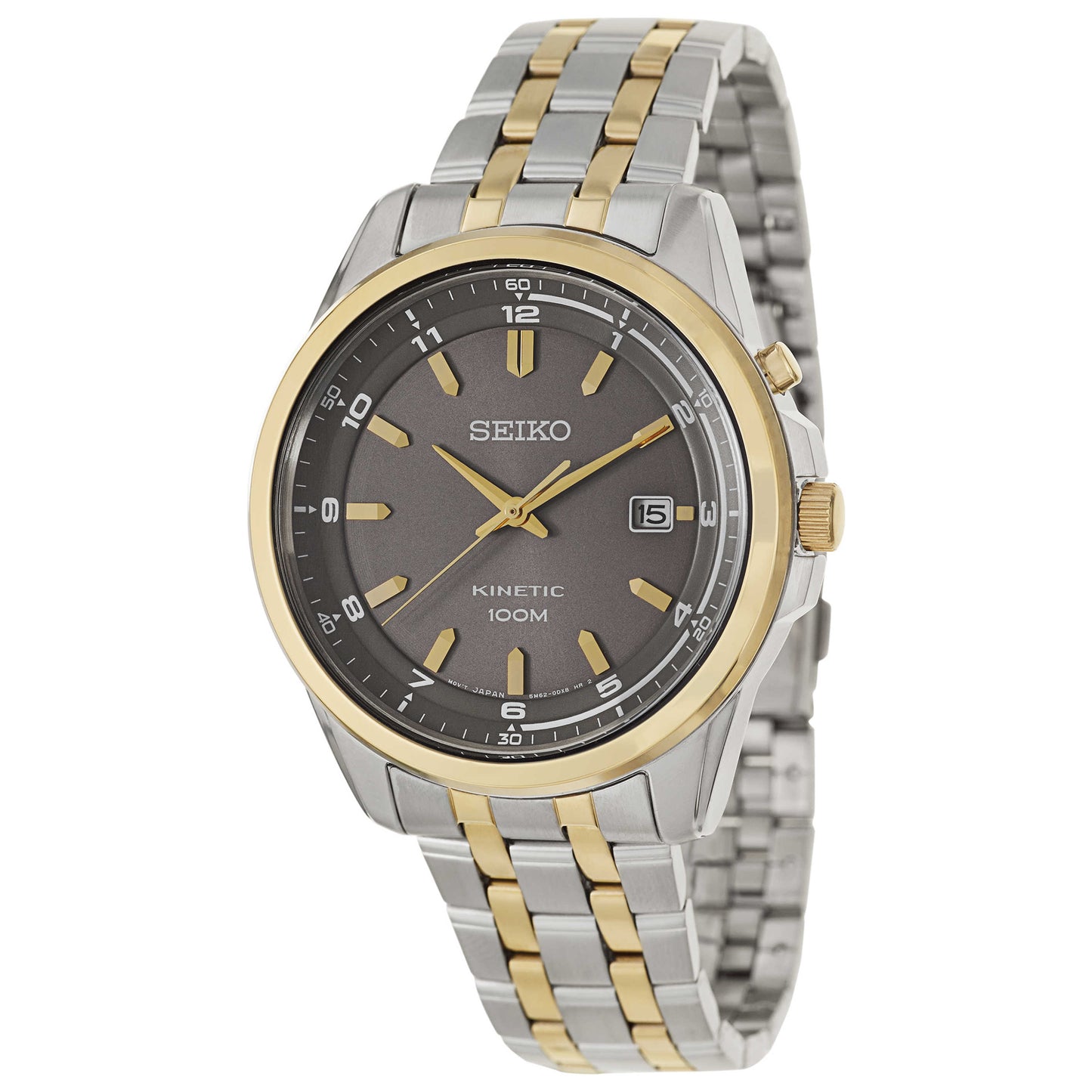 Front view of Seiko Core Men's Kinetic Powered/Autoquartz Watch SKA634