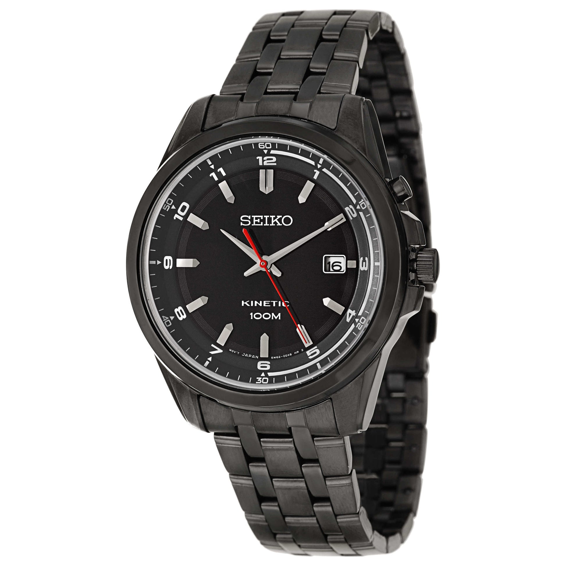 Front view of Seiko Core Men's Kinetic Powered/Autoquartz Watch SKA637