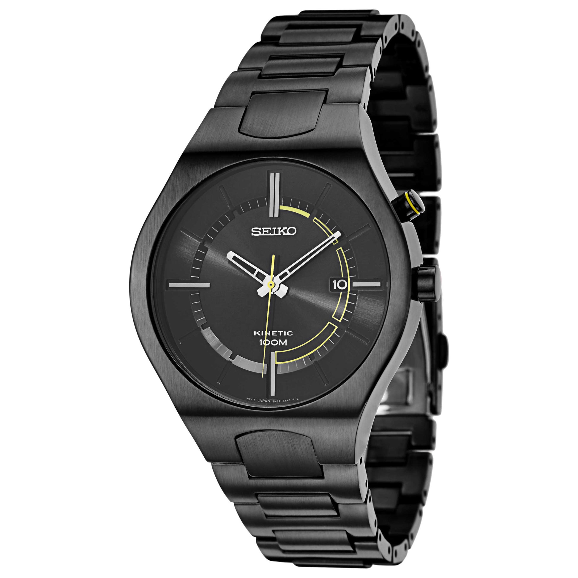Front view of Seiko Recraft Series Men's Kinetic Powered/Autoquartz Watch SKA649