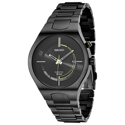 Front view of Seiko Recraft Series Men's Kinetic Powered/Autoquartz Watch SKA649