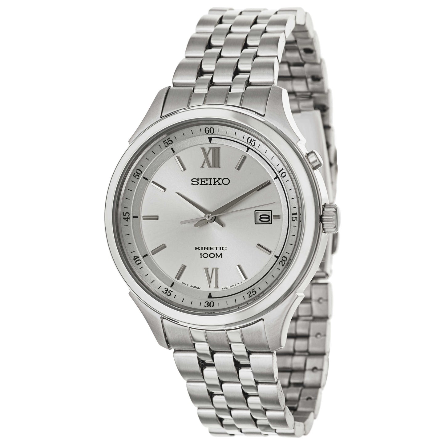 Front view of Seiko Kinetic Men's Kinetic Powered/Autoquartz Watch SKA653