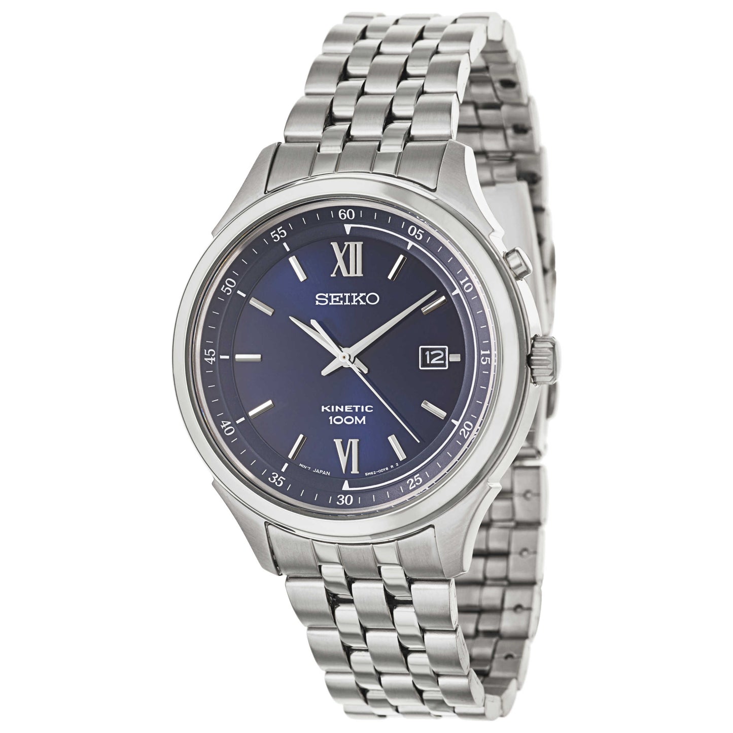 Front view of Seiko Kinetic Men's Kinetic Powered/Autoquartz Watch SKA655