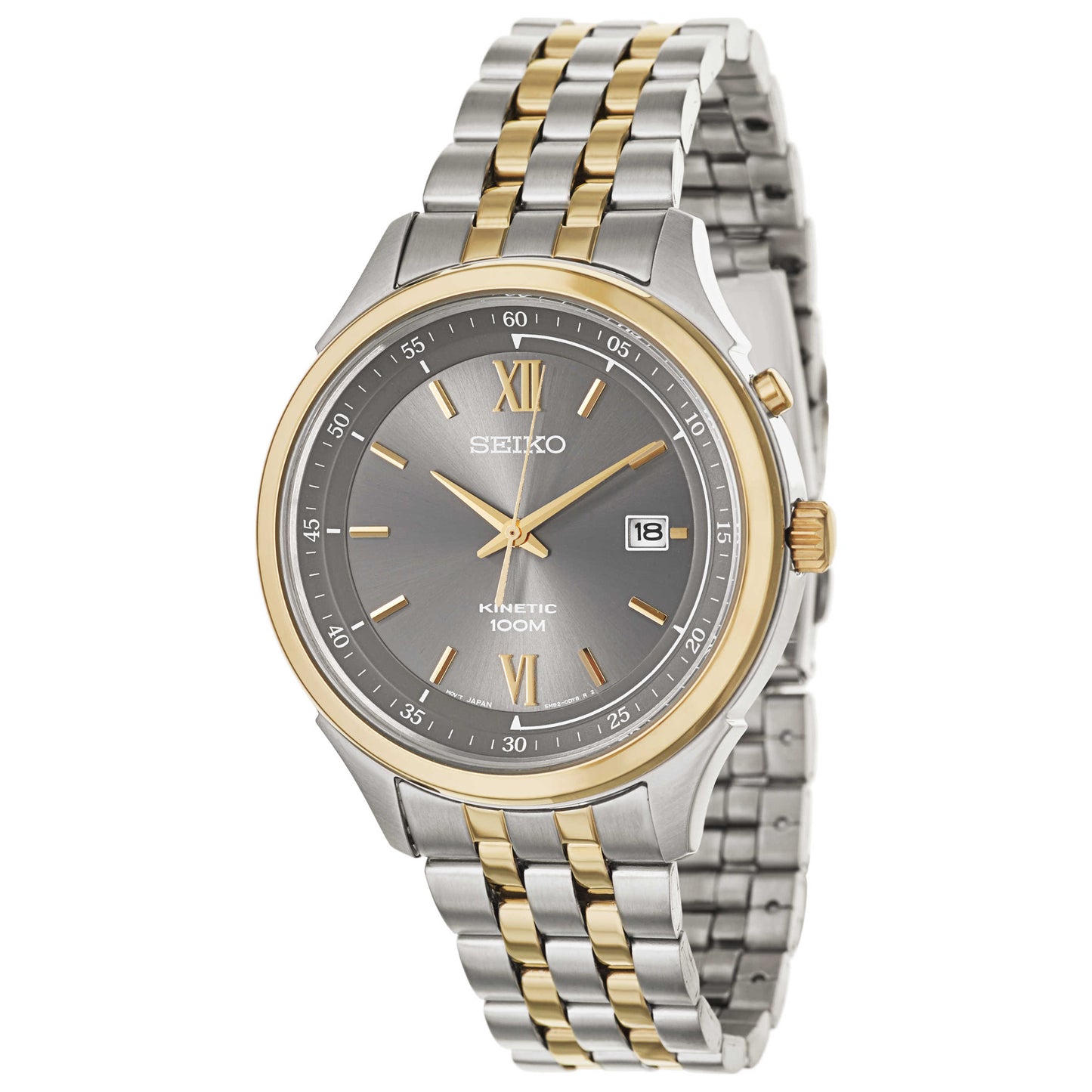 Front view of Seiko Kinetic Men's Kinetic Powered/Autoquartz Watch SKA658