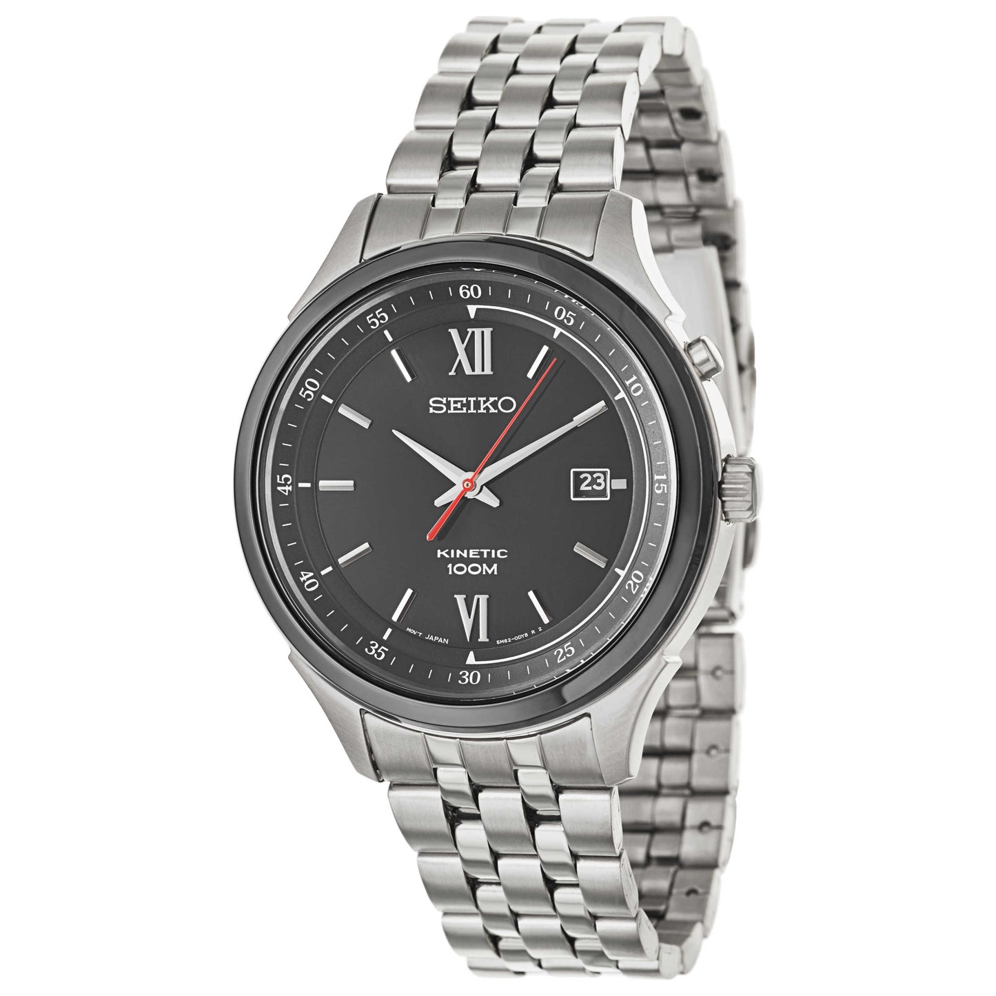 Front view of Seiko Kinetic Men's Kinetic Powered/Autoquartz Watch SKA659