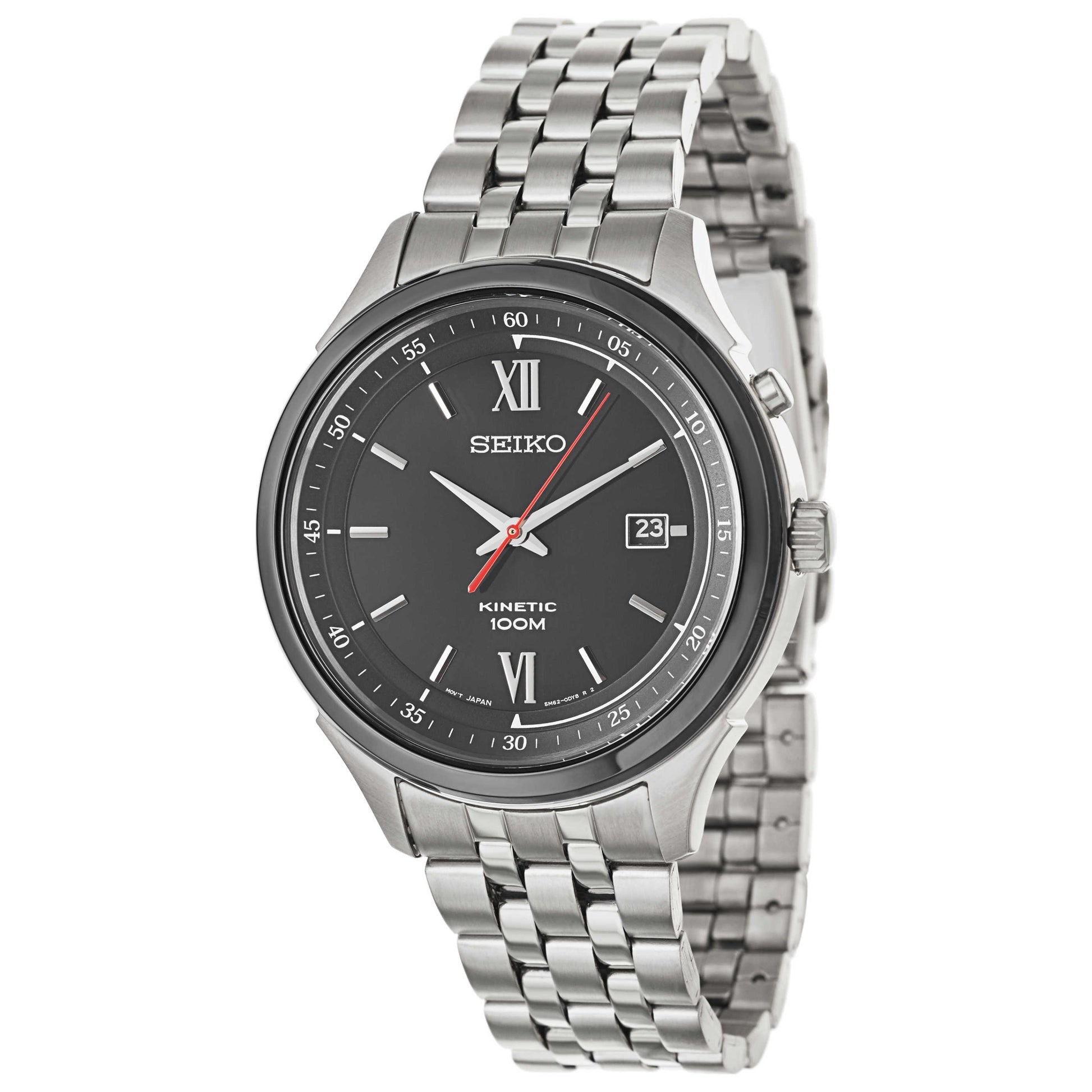 Front view of Seiko Kinetic Men's Kinetic Powered/Autoquartz Watch SKA659