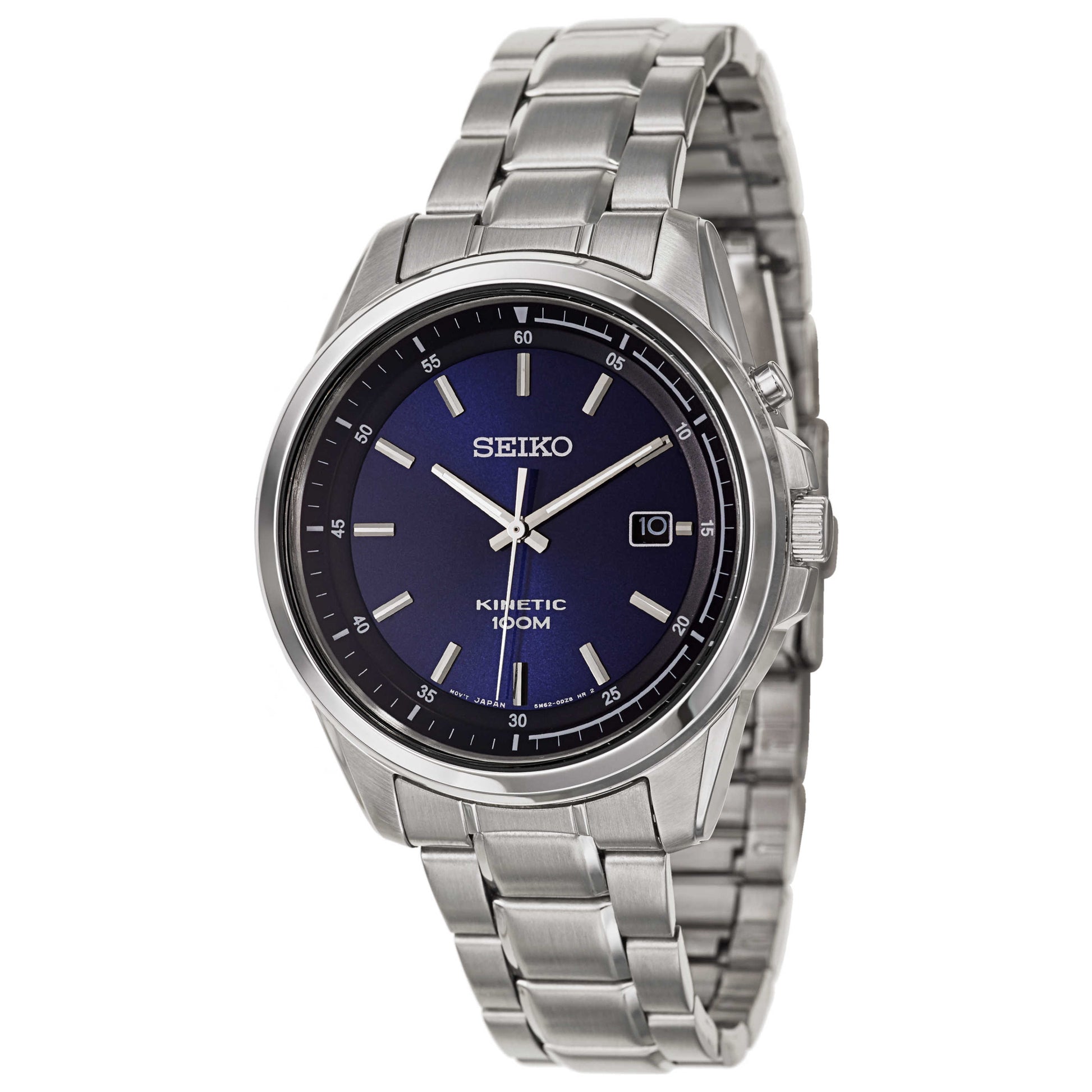 Front view of Seiko Kinetic Men's Kinetic Powered/Autoquartz Watch SKA675