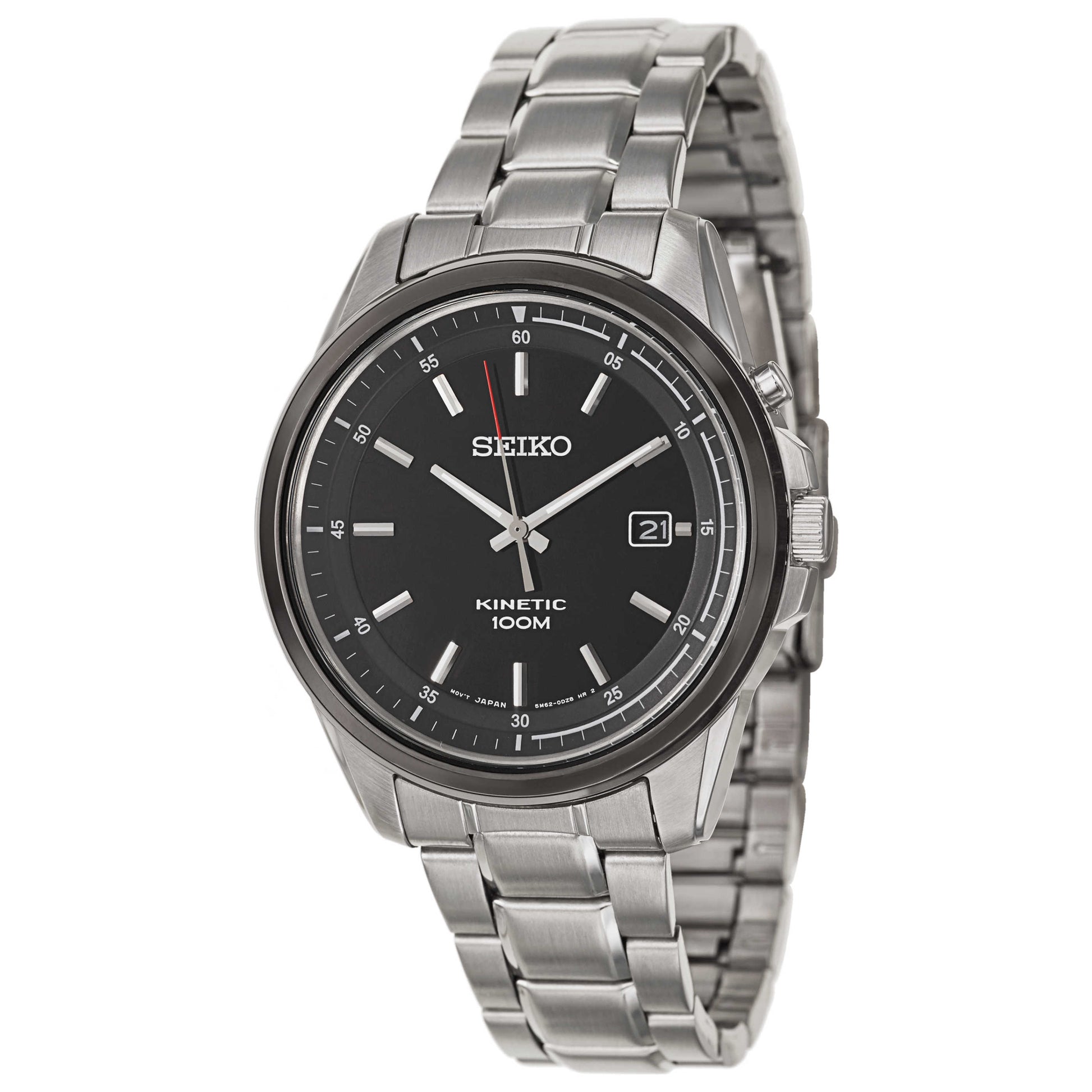 Front view of Seiko Kinetic Men's Kinetic Powered/Autoquartz Watch SKA679