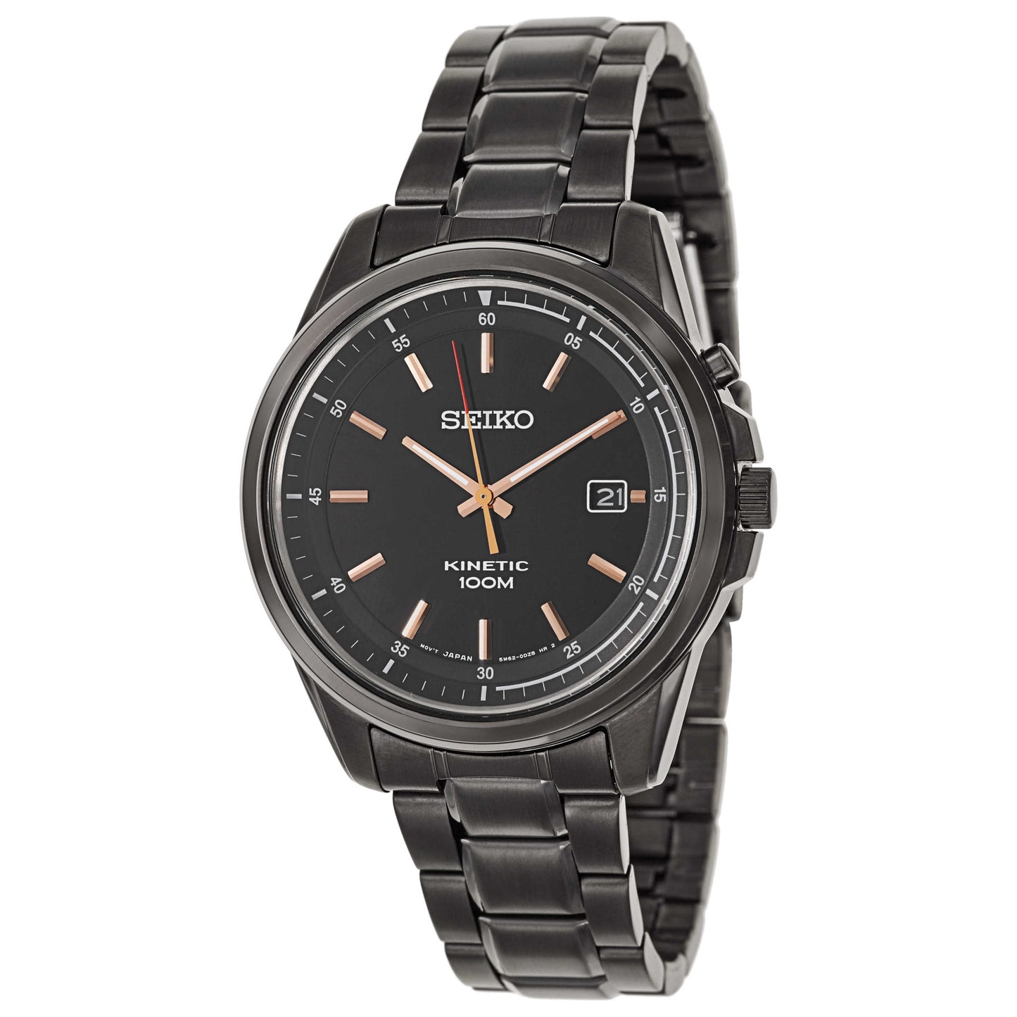 Front view of Seiko Kinetic Men's Kinetic Powered/Autoquartz Watch SKA681
