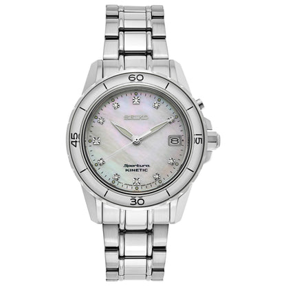 Front view of Seiko Sportura Women's Kinetic Powered/Autoquartz Watch SKA881