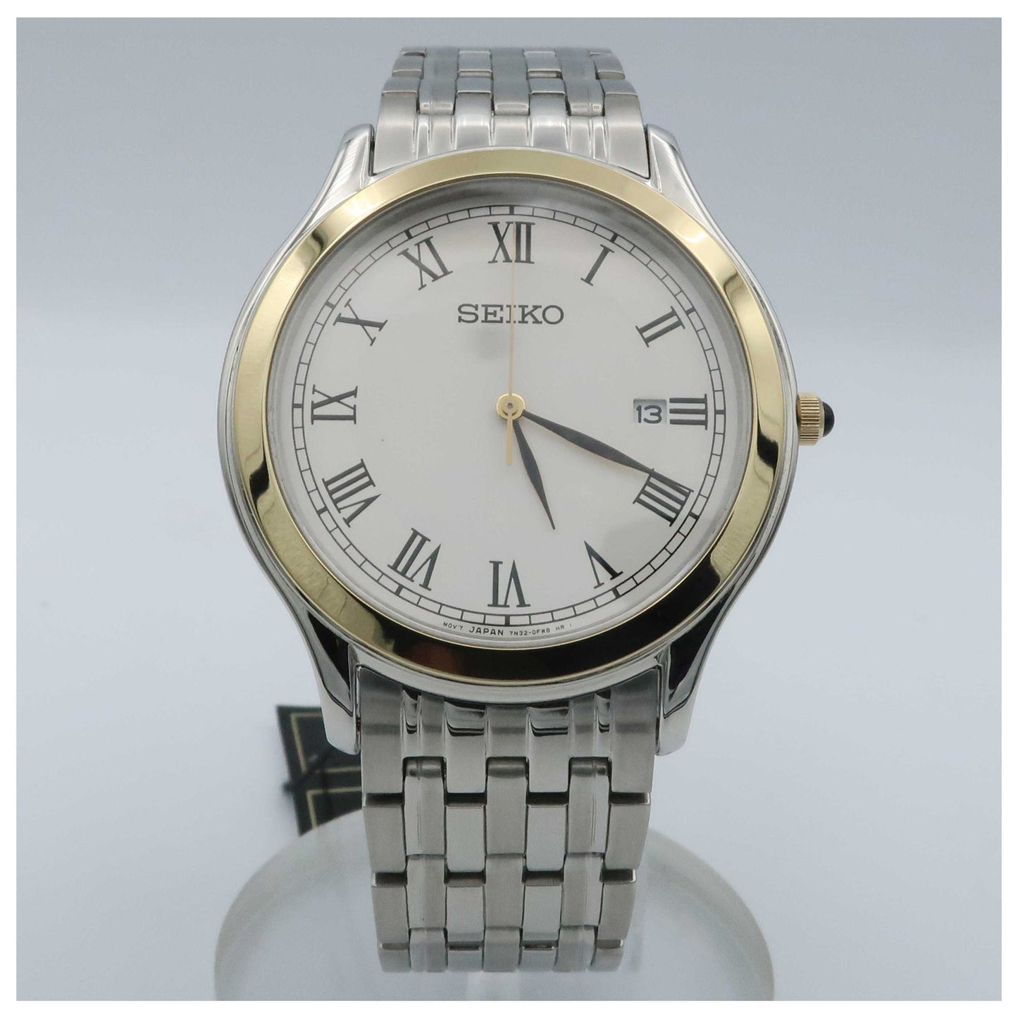Front view of Seiko Dress Men's Japanese Quartz (Battery-Powered) Watch SKK706P1-SDV