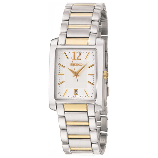 Front view of Seiko Bracelet Men's Japanese Quartz (Battery-Powered) Watch SKK709