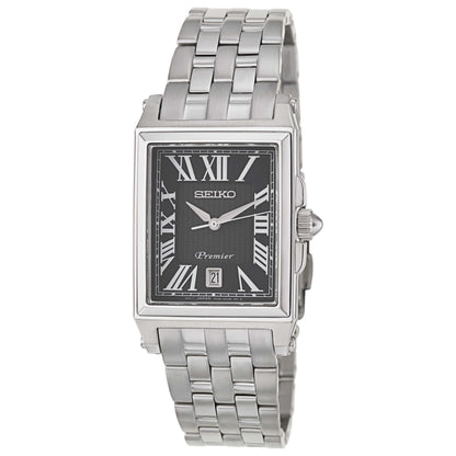 Front view of Seiko Premier Men's Japanese Quartz (Battery-Powered) Watch SKK717P1