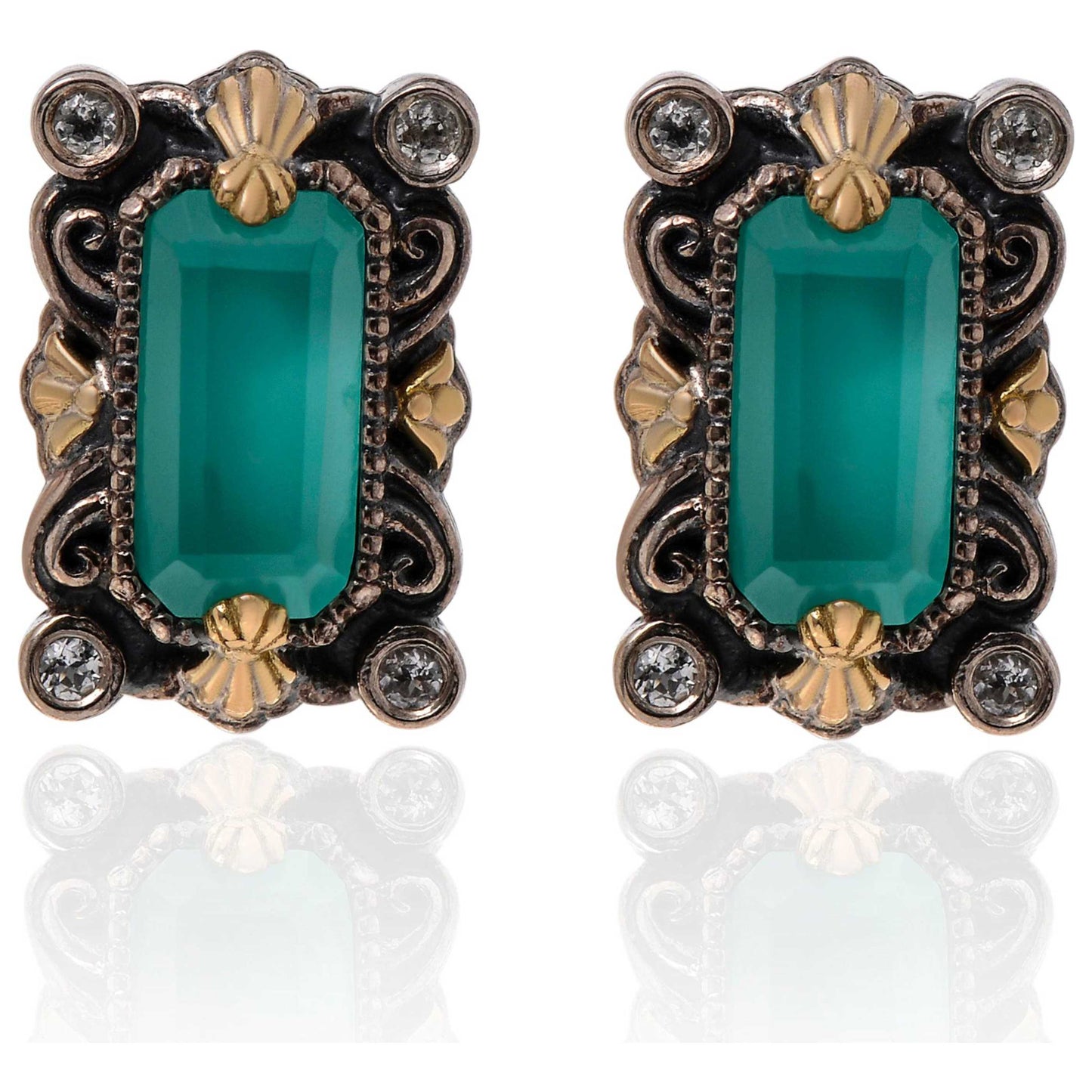 Front view of Konstantino Drop Women's Earrings SKKJ680-497