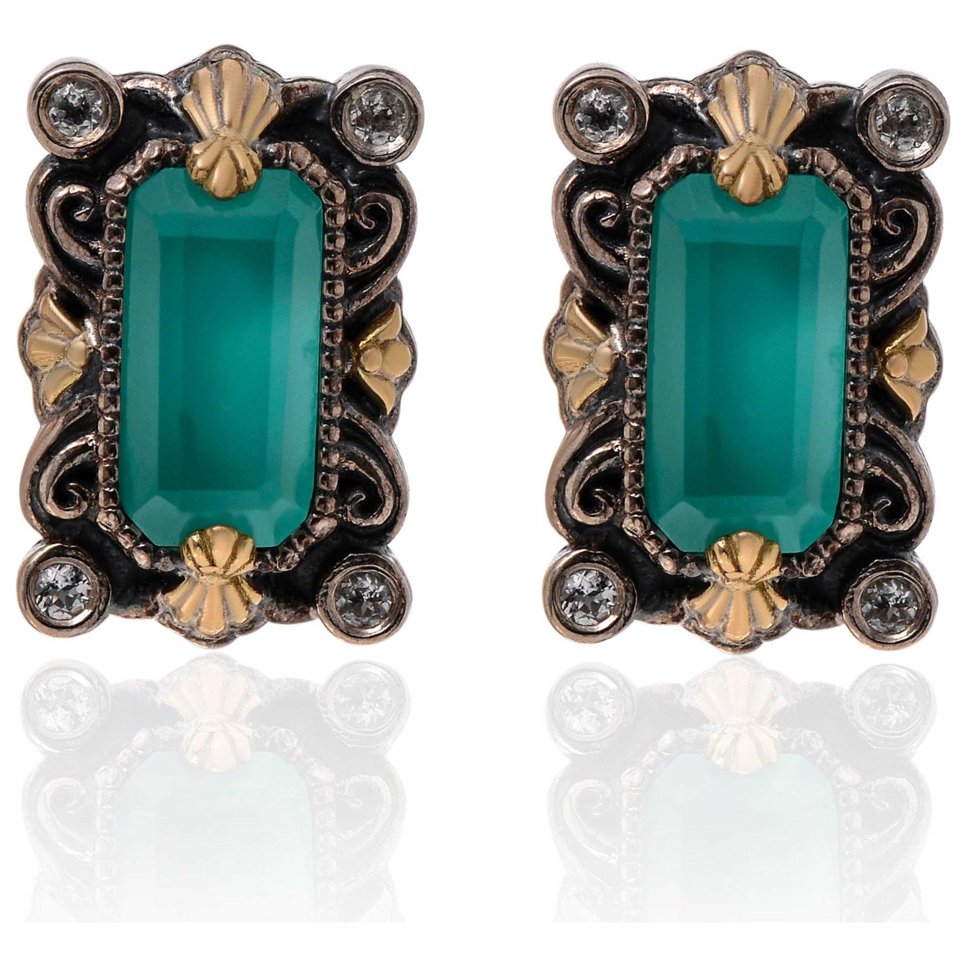 Front view of Konstantino Drop Women's Earrings SKKJ680-497