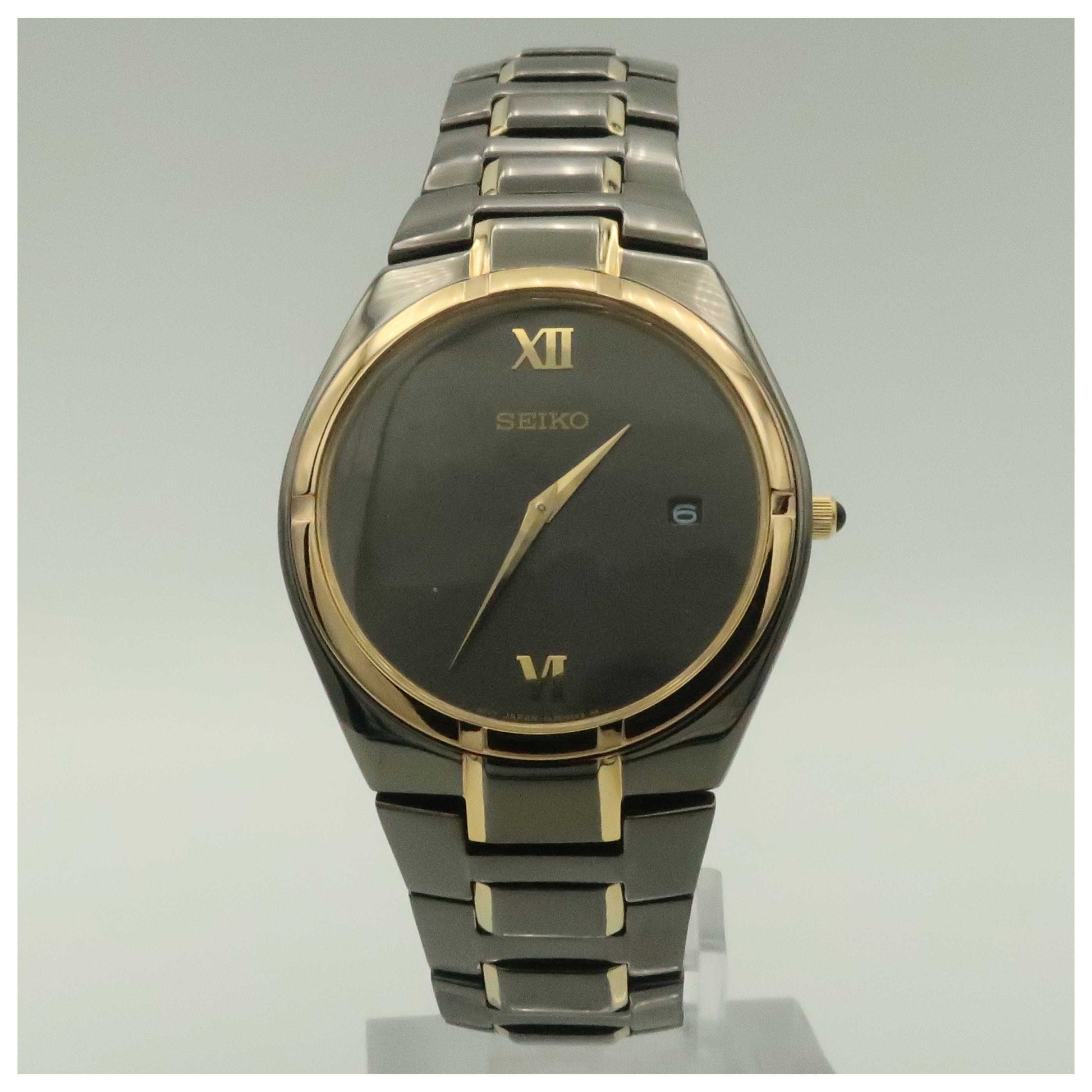 Front view of Seiko Dress Men's Quartz Watch SKP310-SDV