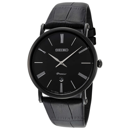 Front view of Seiko Premier Men's Quartz Watch SKP401P1