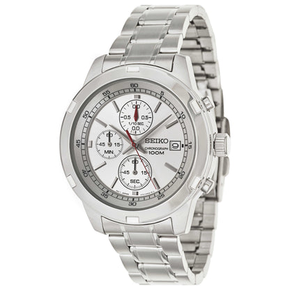 Front view of Seiko Chronograph Men's Japanese Quartz (Battery-Powered) Watch SKS417