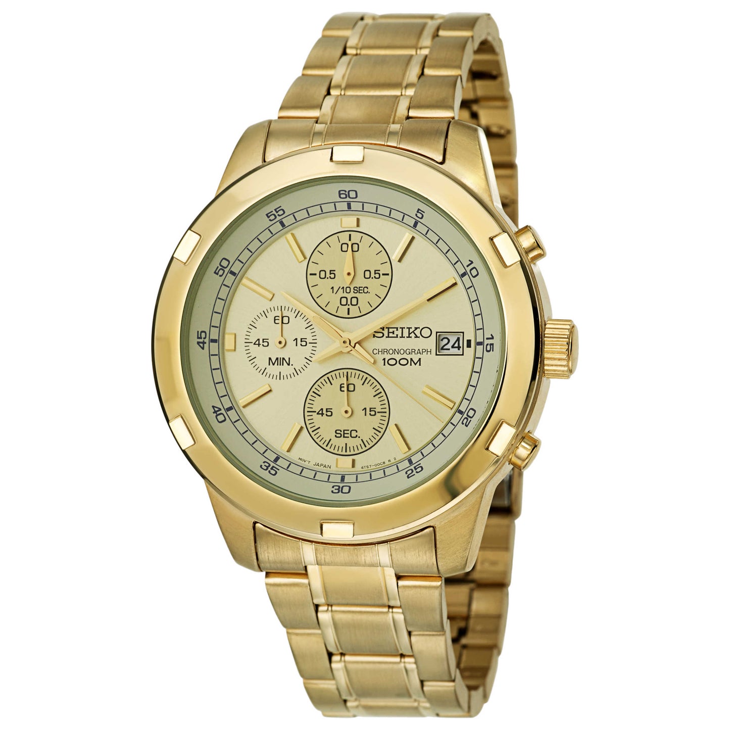 Front view of Seiko Chronograph Men's Japanese Quartz (Battery-Powered) Watch SKS426