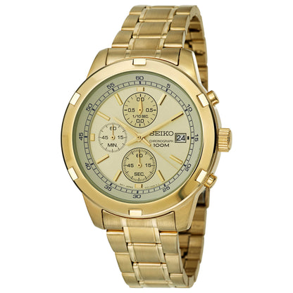 Front view of Seiko Chronograph Men's Japanese Quartz (Battery-Powered) Watch SKS426