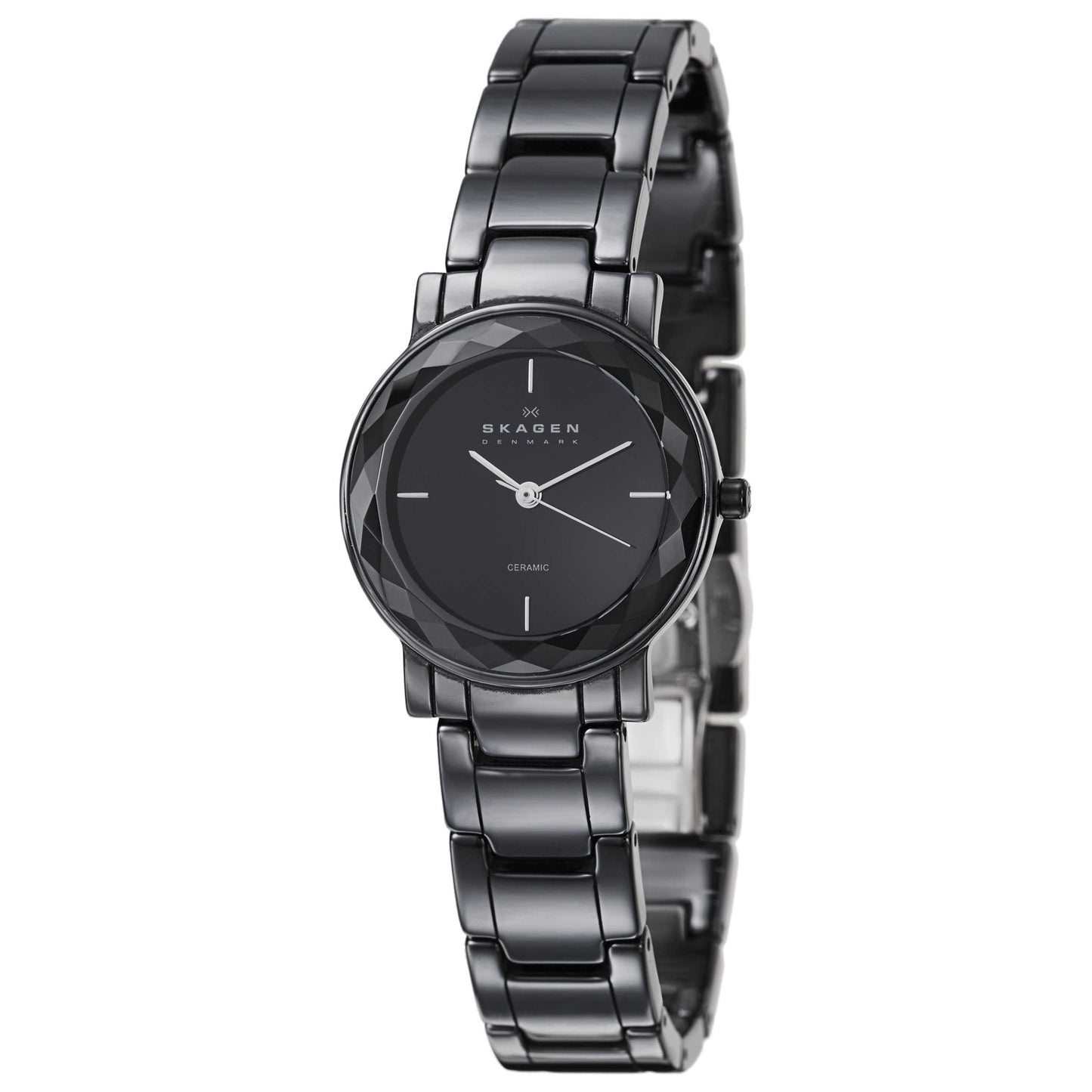 Front view of Skagen Ceramic Women's Japanese Quartz (Battery-Powered) Watch SKW2097