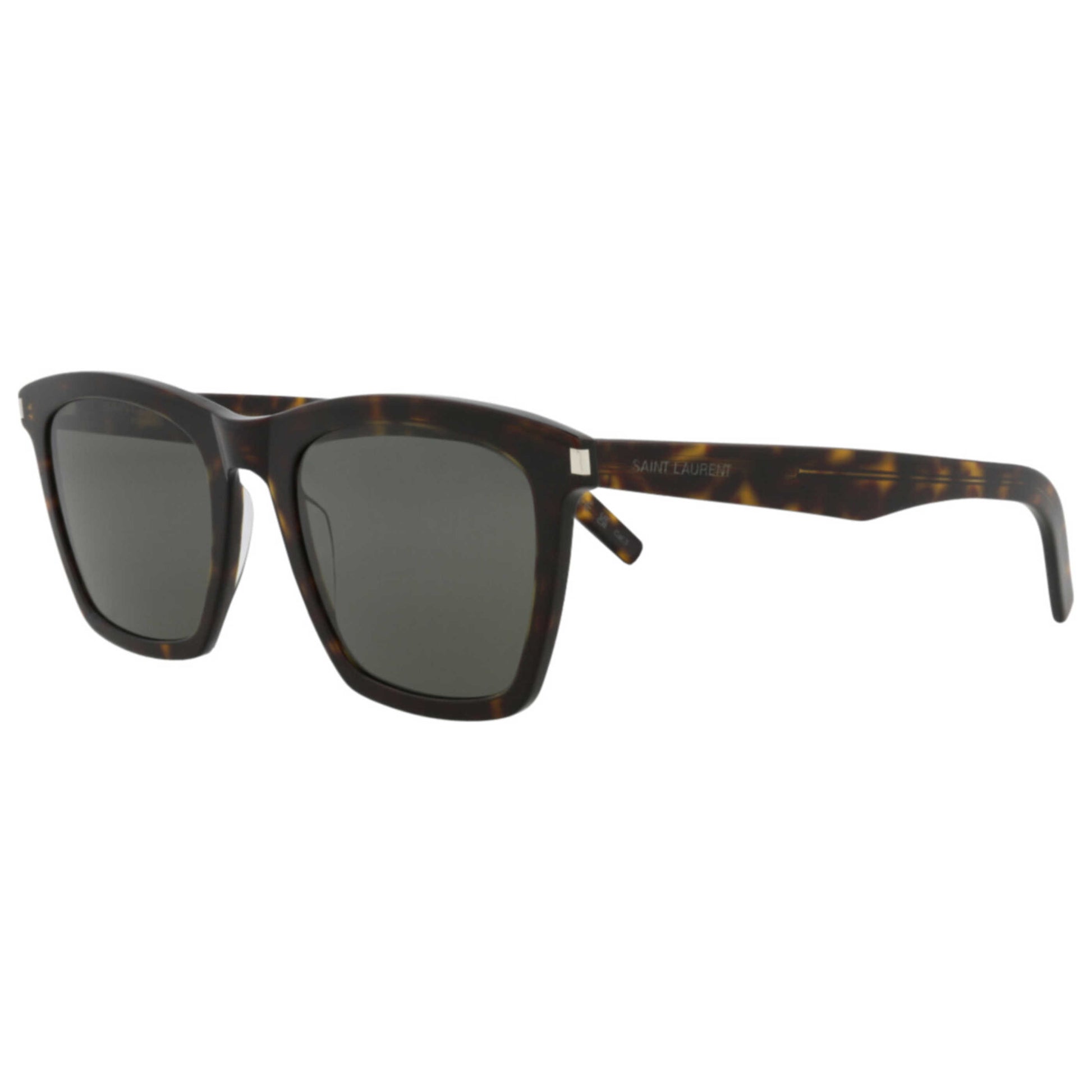 Front view of Saint Laurent Men's Sunglasses SL281SLIM-30007110-002