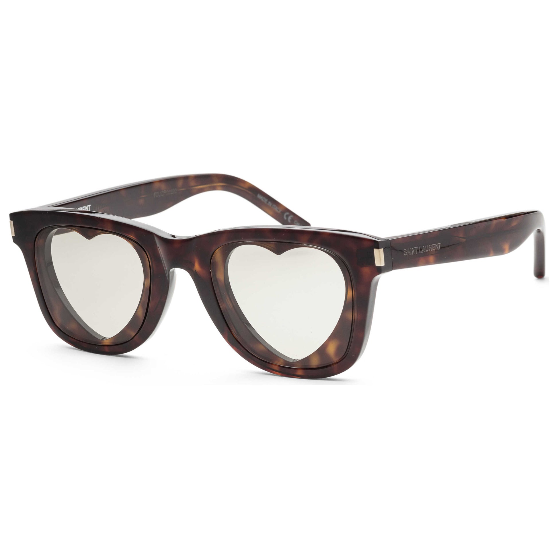 Front view of Saint Laurent Fashion Women's Sunglasses SL51HEART-30002657005