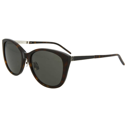 Front view of Saint Laurent Fashion Women's Sunglasses SLM71K-30009629-003