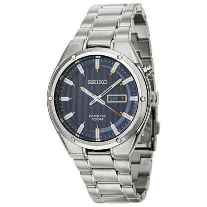 Front view of Seiko Core Men's Kinetic Powered/Autoquartz Watch SMY155