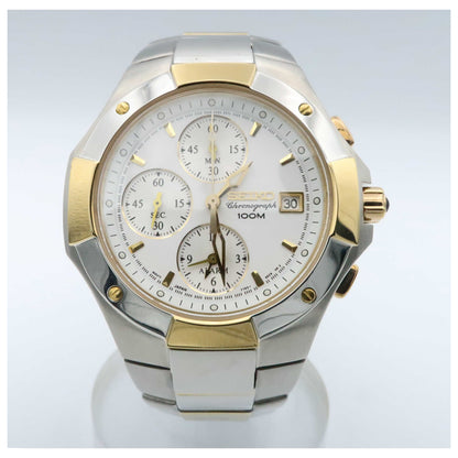 Front view of Seiko Chronograph Men's Watch SNA410-PO3