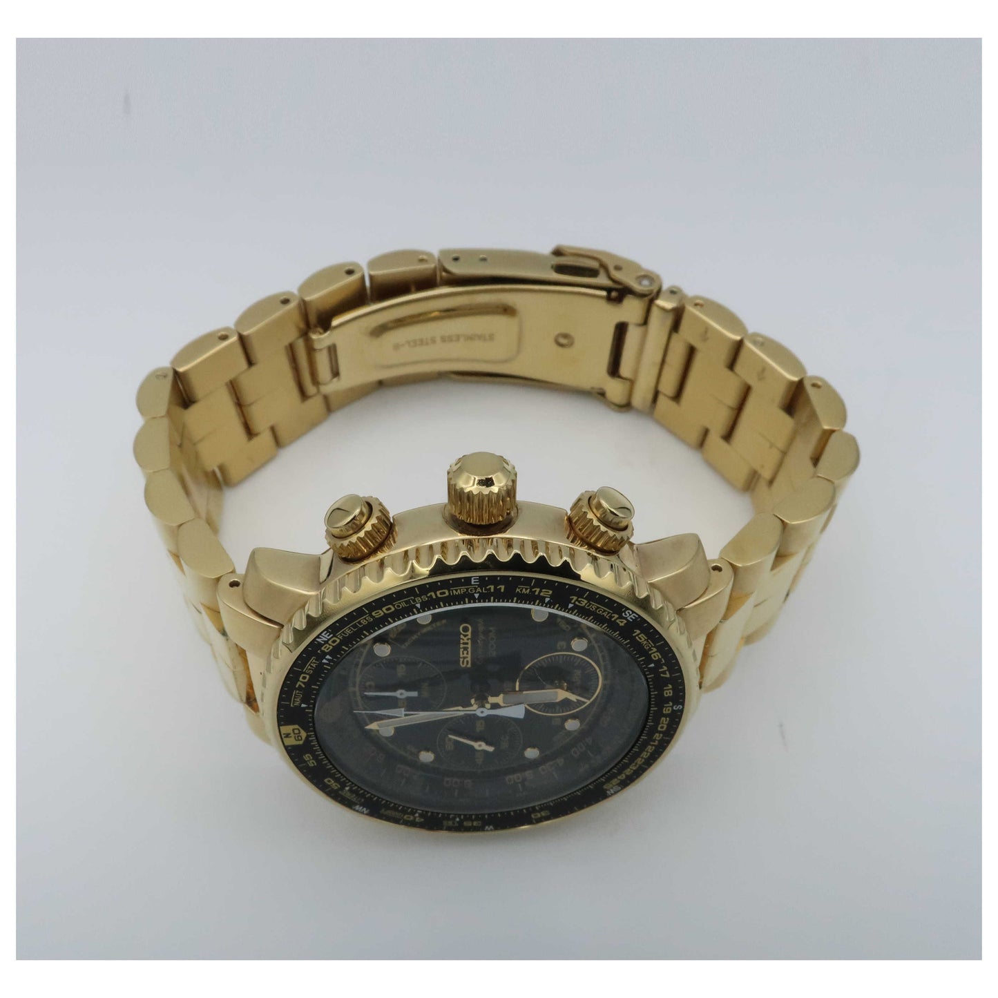 Seiko Alarm Chronograph Men's Watch SNA414-PO - Image #8
