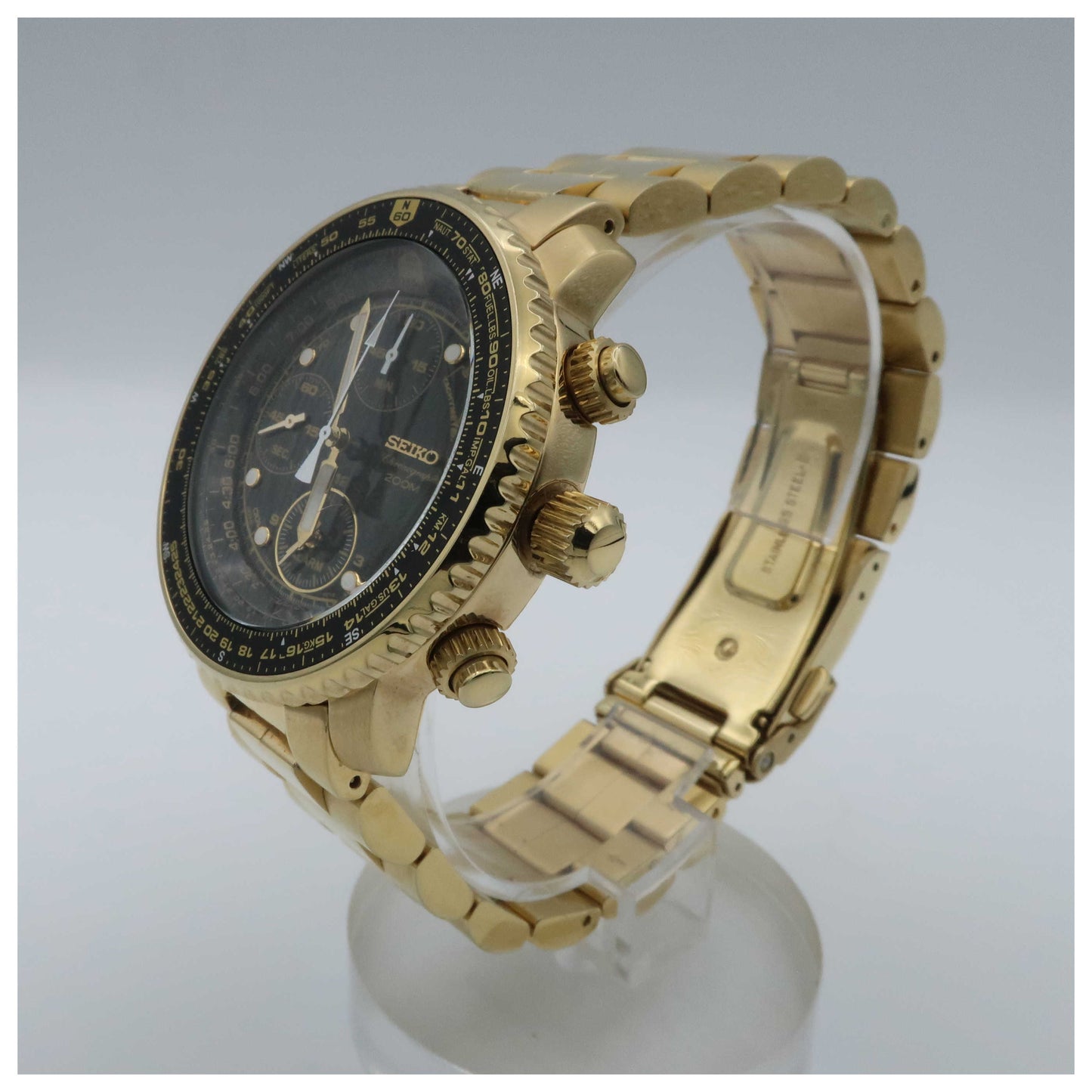 Seiko Alarm Chronograph Men's Watch SNA414-PO - Image #4