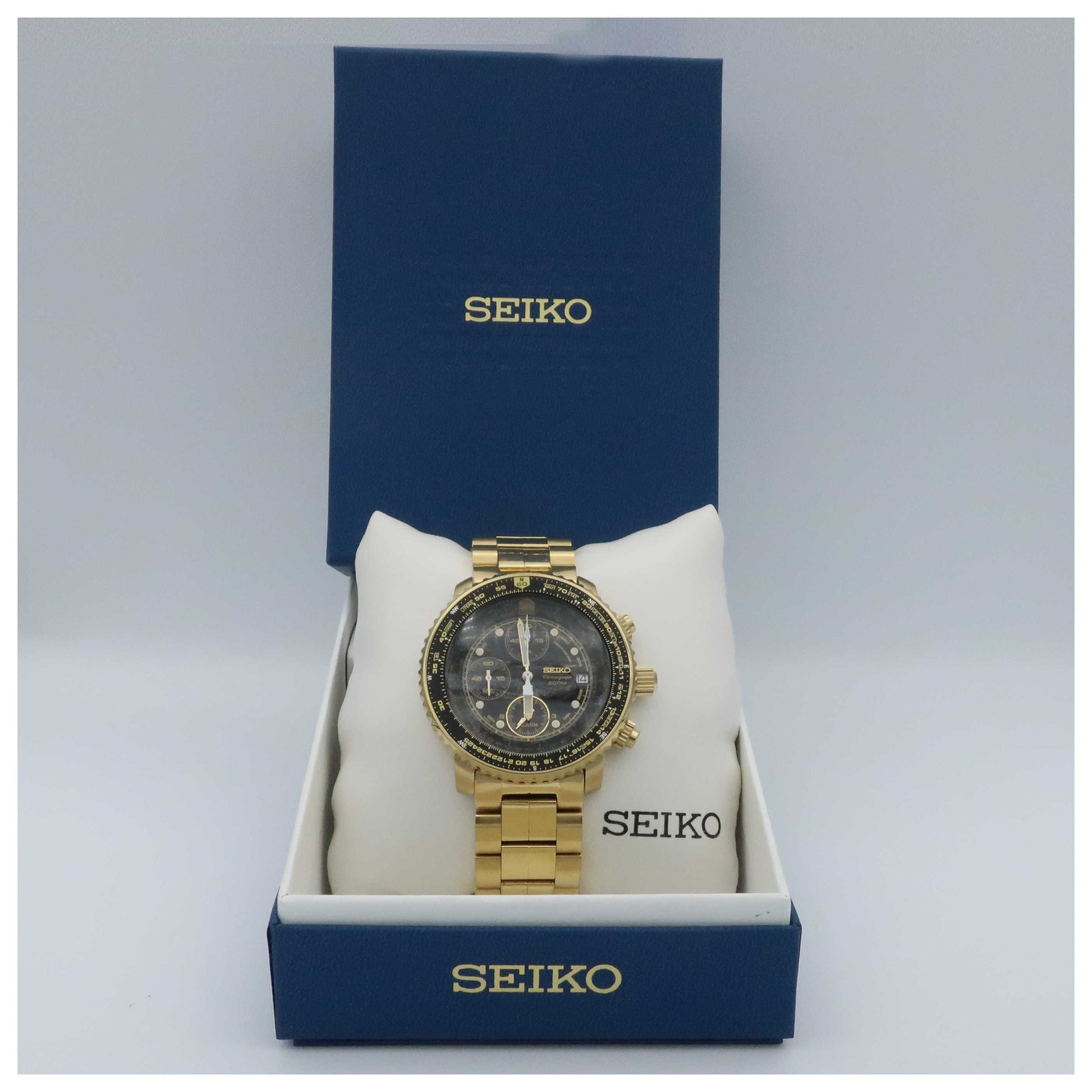 Seiko Alarm Chronograph Men's Watch SNA414-PO - Image #6