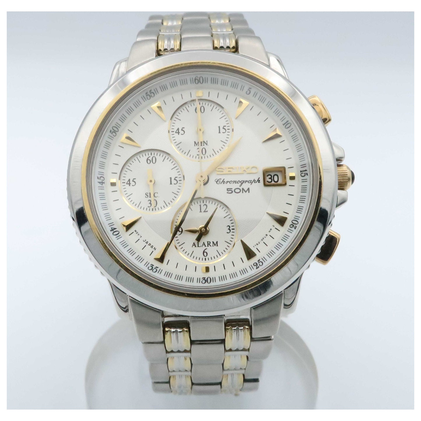 Front view of Seiko Le Grand Sport Men's Watch SNA470-PO