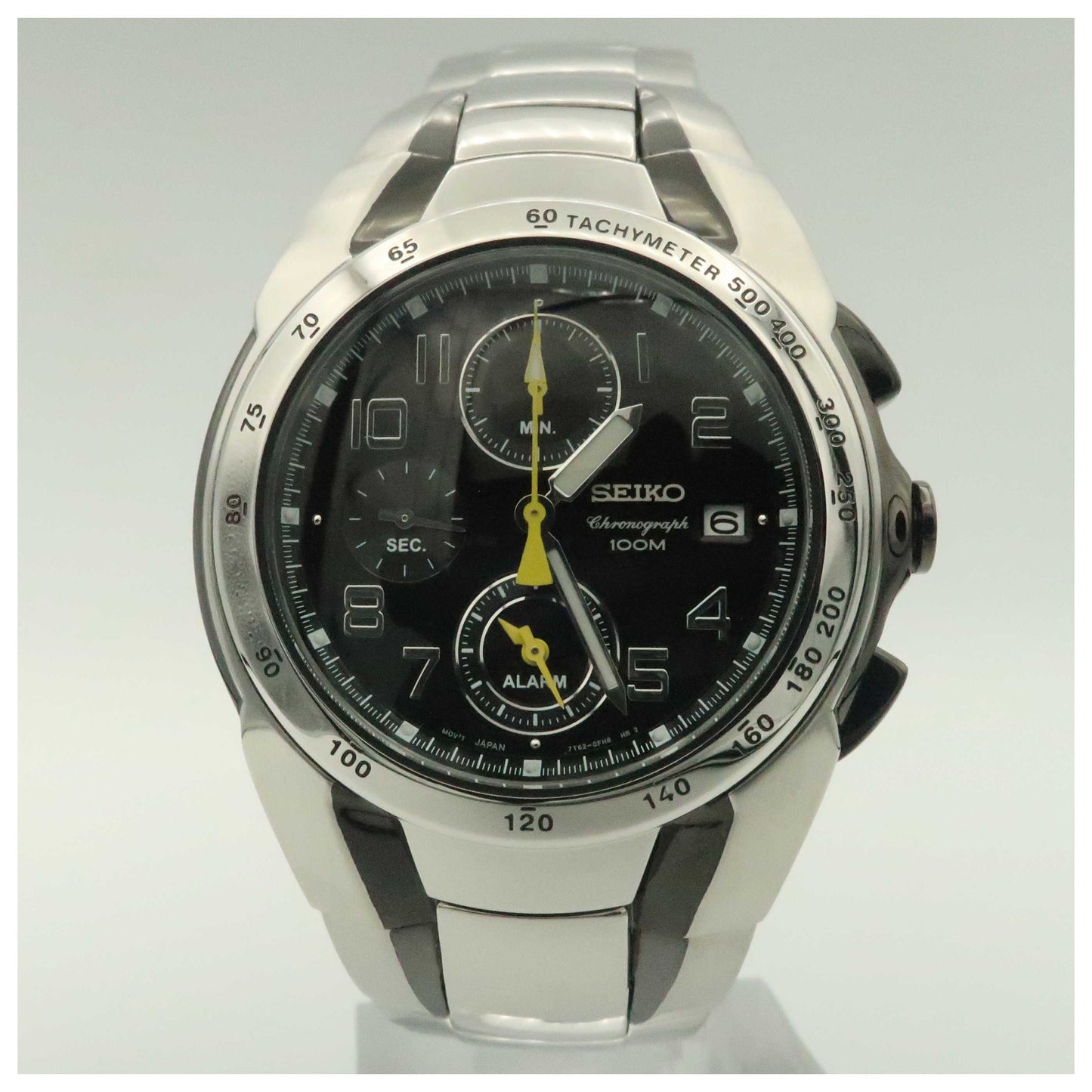 Front view of Seiko Chronograph Men's Watch SNA473-SDV