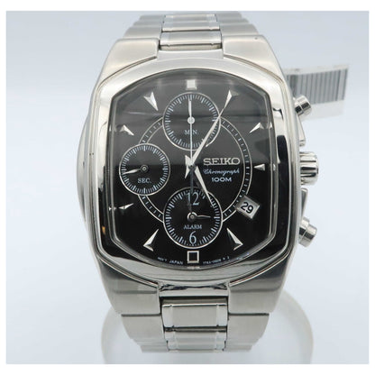 Front view of Seiko Alarm Chronograph Men's Watch SNA539-PO2