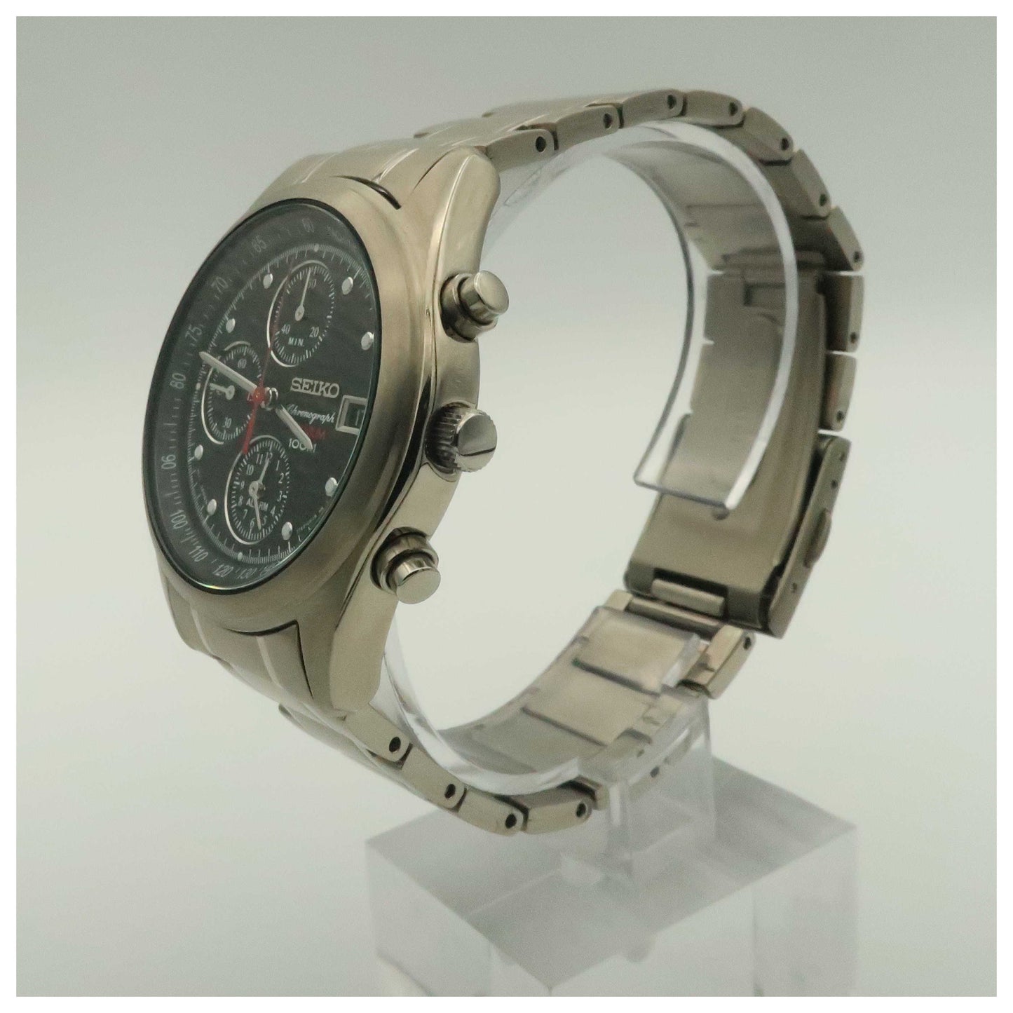 Seiko Alarm Chronograph Men's Watch SNA555-PO - Image #4