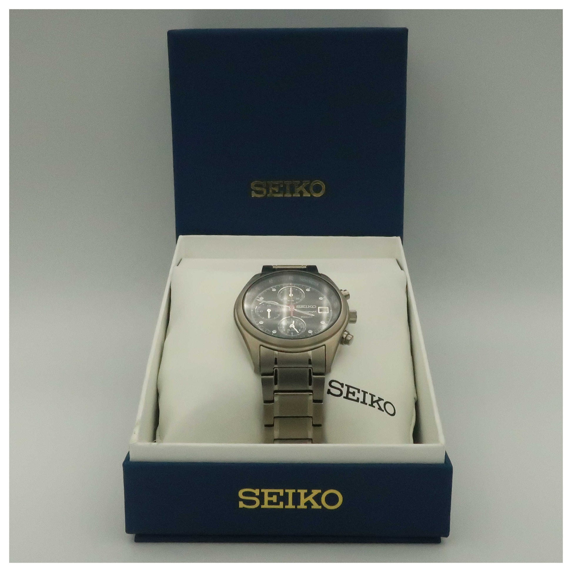 Seiko Alarm Chronograph Men's Watch SNA555-PO - Image #6