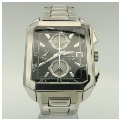 Front view of Seiko Premier Men's Quartz Watch SNA743-PO