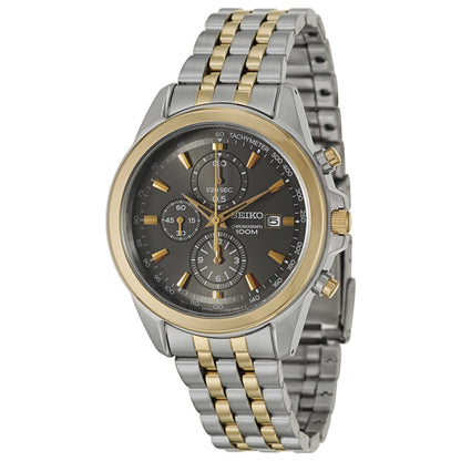 Front view of Seiko Chronograph Men's Japanese Quartz (Battery-Powered) Watch SNDF06